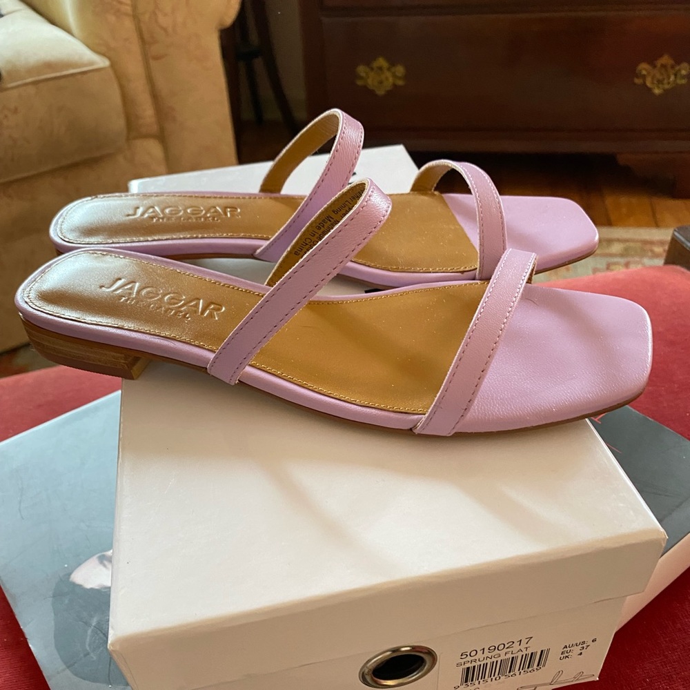 Jaggar lilac slides sandals 37